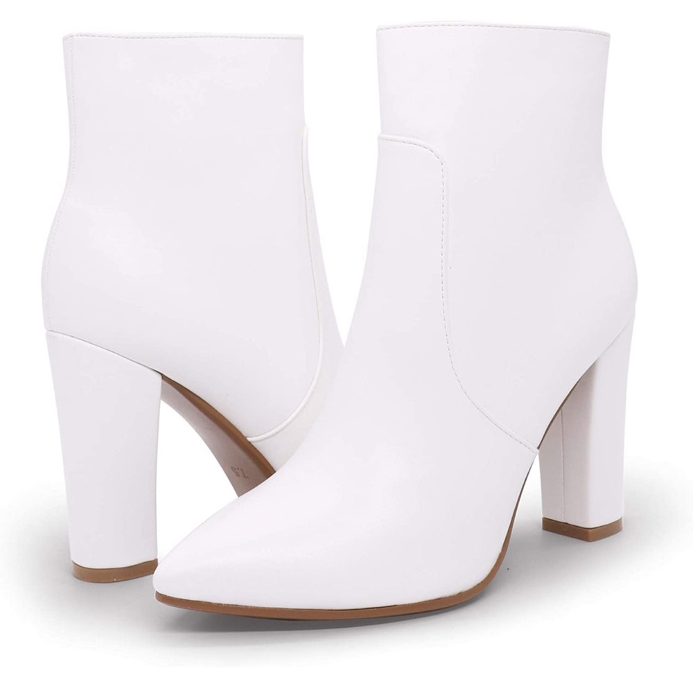White Ankle Booties
